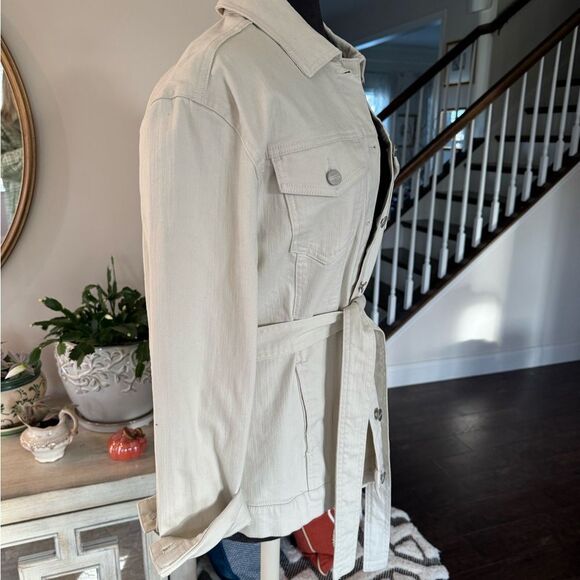 Sanctuary denim Beige Utility Jacket with Belt - Picture 3 of 6